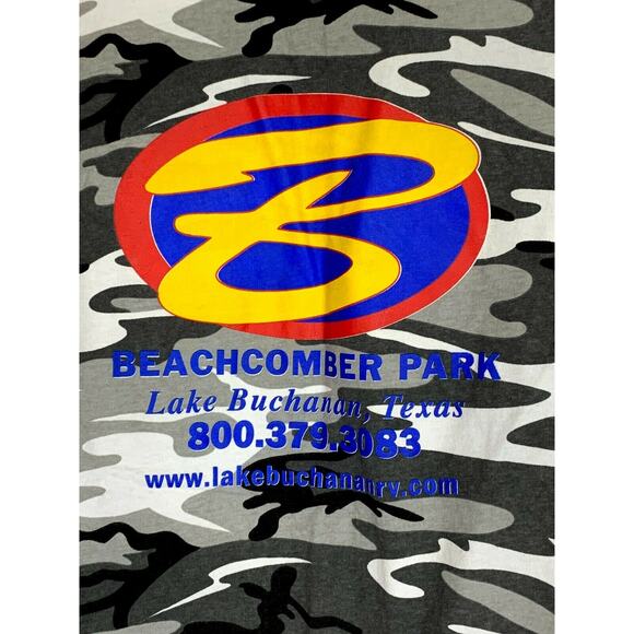 Code 5 Beachcomber Park Black Gray Camouflage T-Shirt Men’s Size Medium - Picture 4 of 6